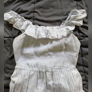 Old Navy Smocked Blue/White Maxi Dress